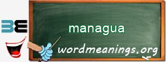 WordMeaning blackboard for managua